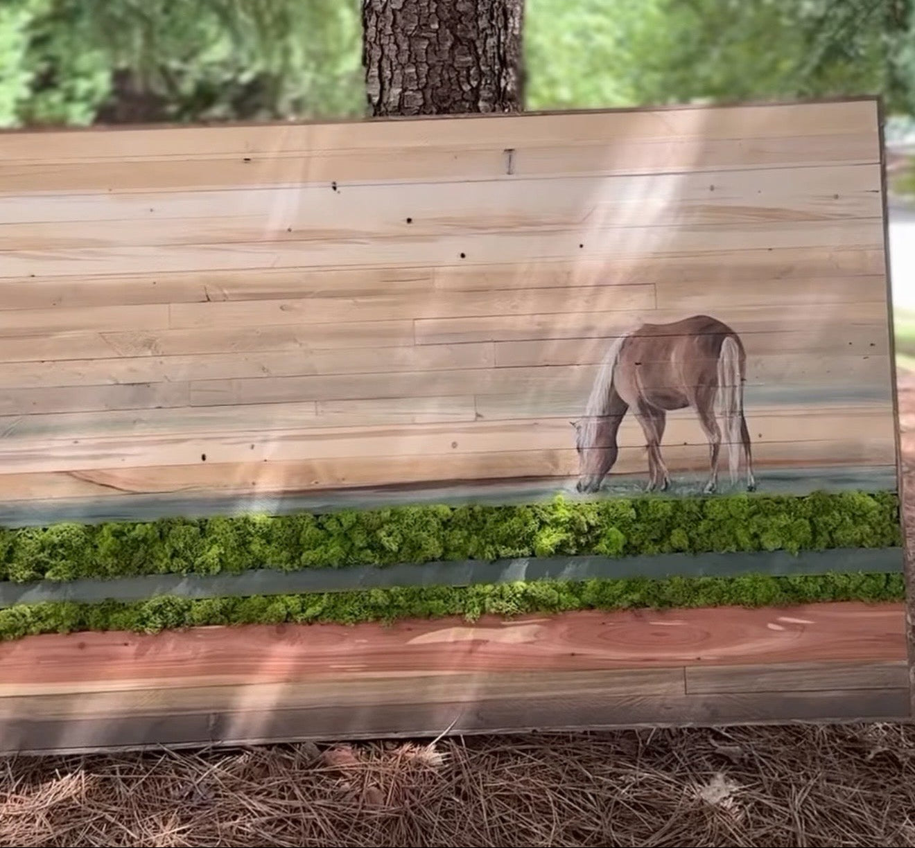 Wood Landscape "Soft Hours of Grazing"