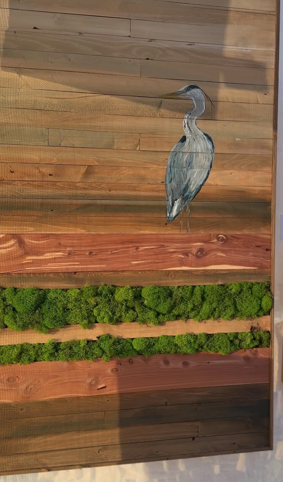 Wood Landscape "Feathered Stillness"