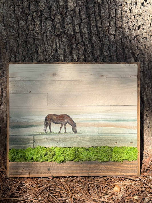 Wood Landscape "Breakfast in the Meadow"