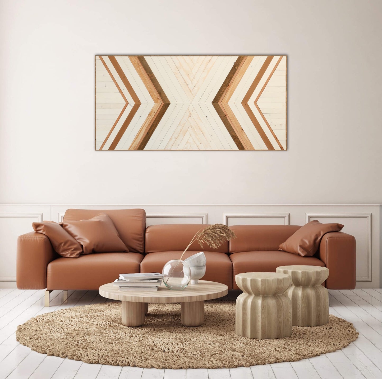 Wood Sculpture Wall Art "Wooden Kaleidoscope"