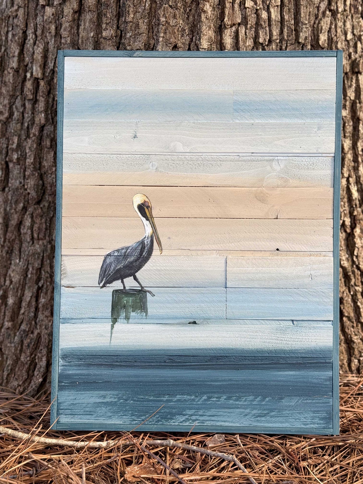 Wood Landscape "Pelican"