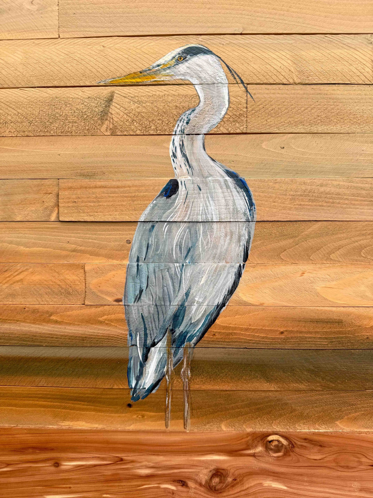 Wood Landscape "Feathered Stillness"