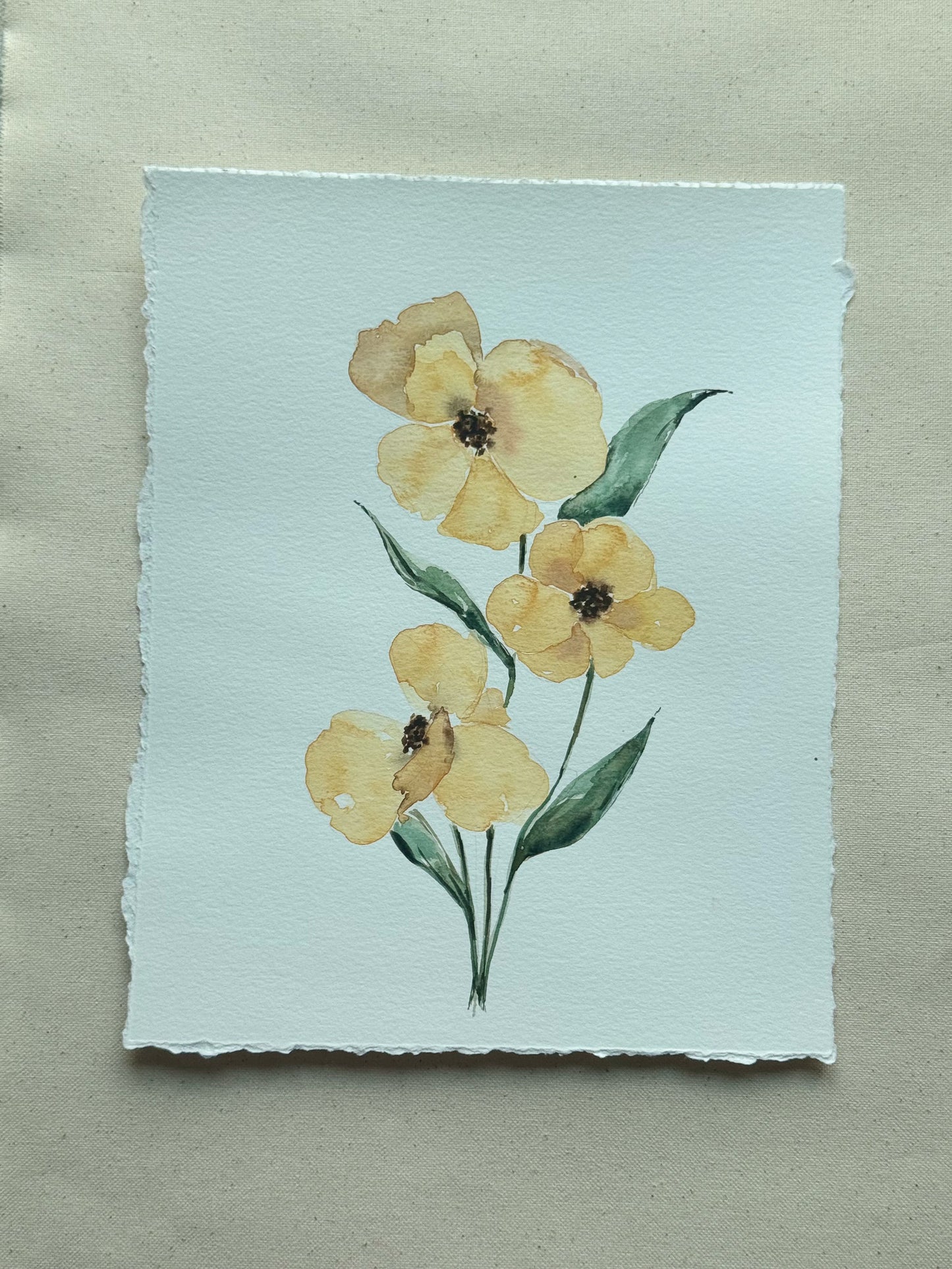 Painting #5 "Yellow Flowers"