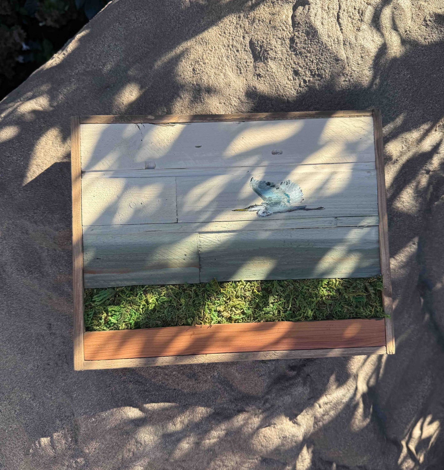 Wood Landscape "Silent Wings"