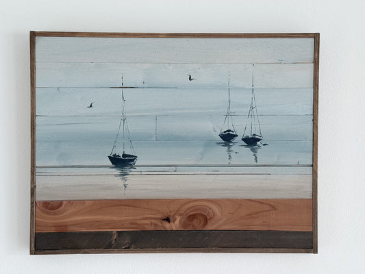 Wood Landscape "Slow Afternoons"