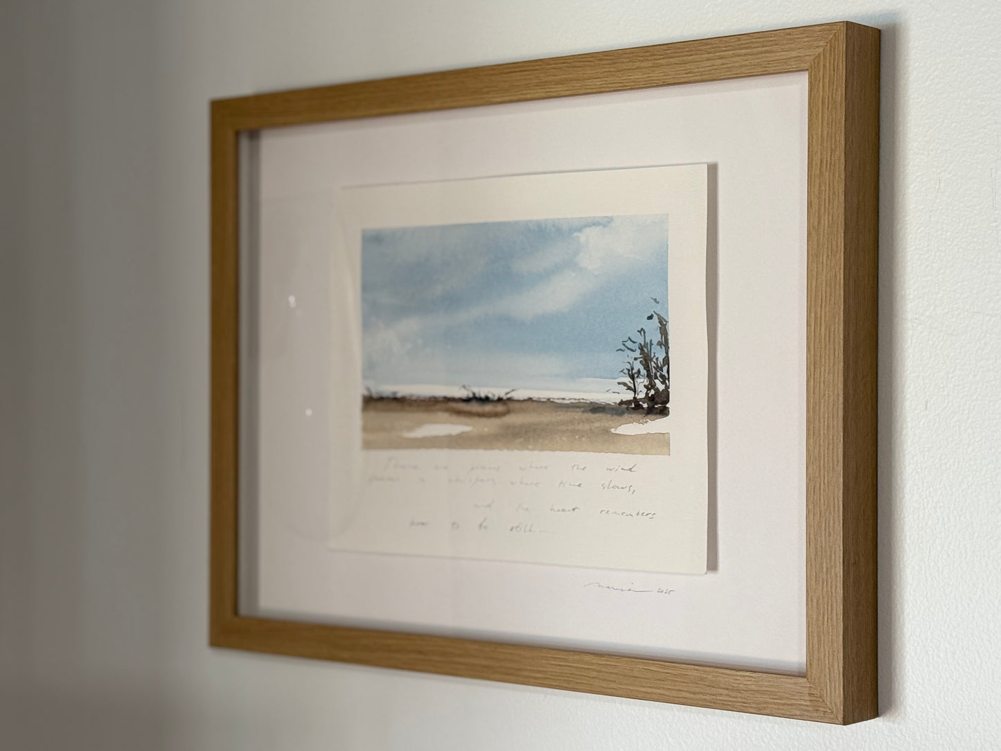 Watercolor Landscape "How to Be Still"