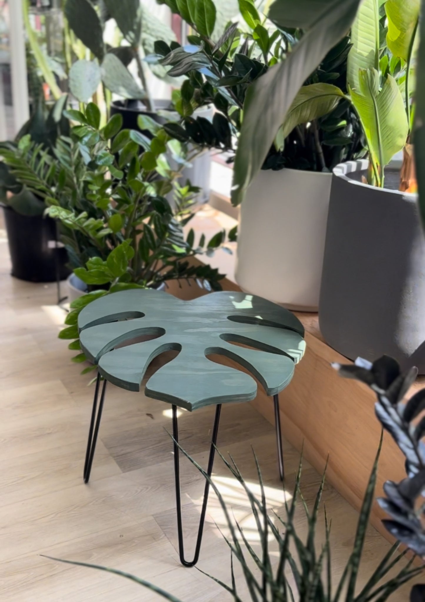 Monstera Leaf Table