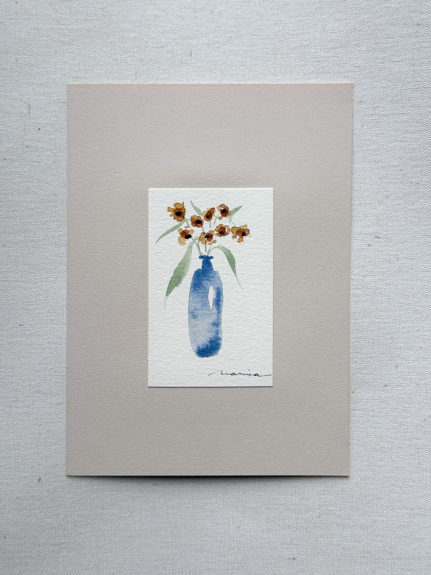 Hand painted watercolor cards