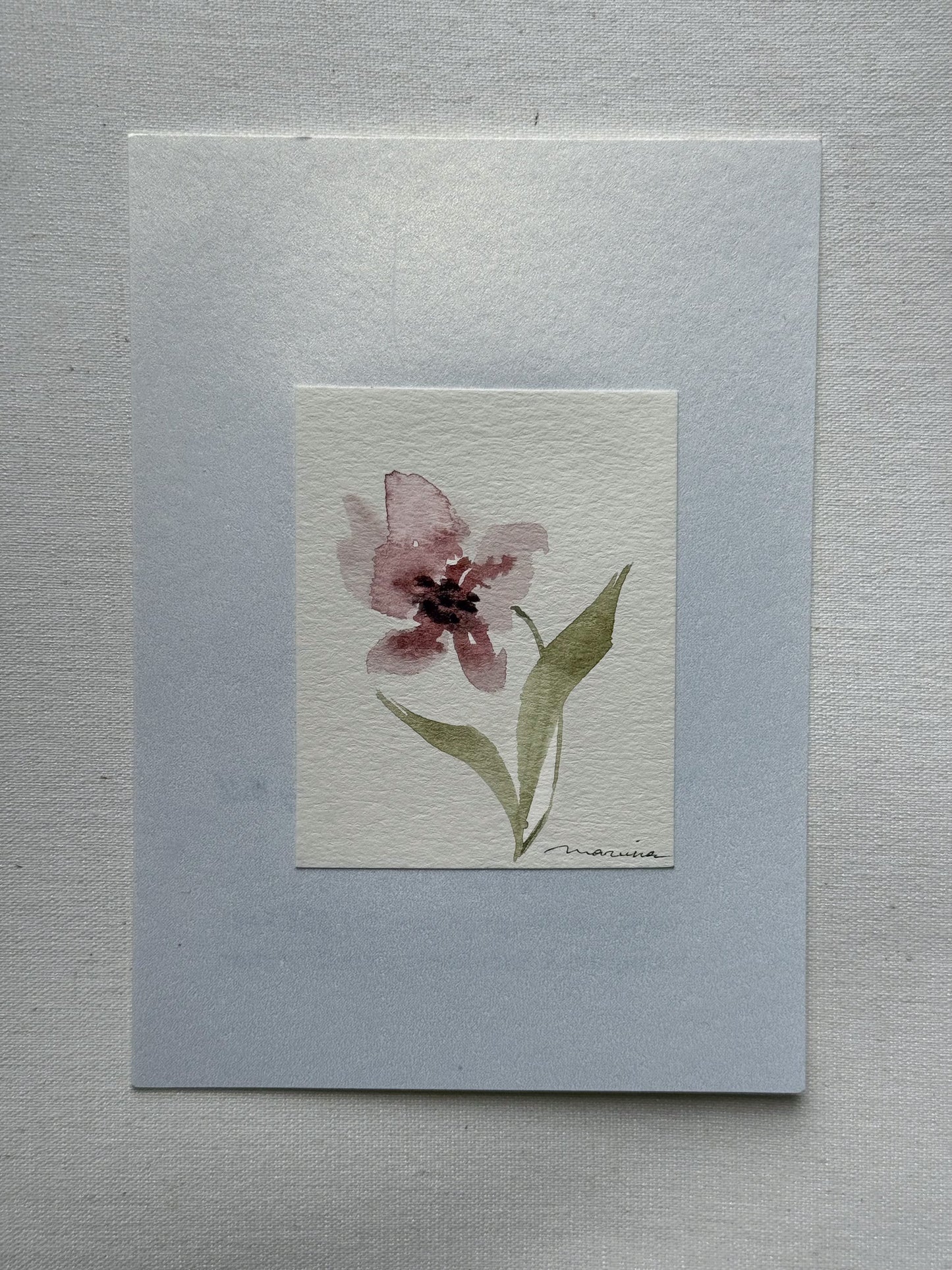 Hand painted watercolor cards