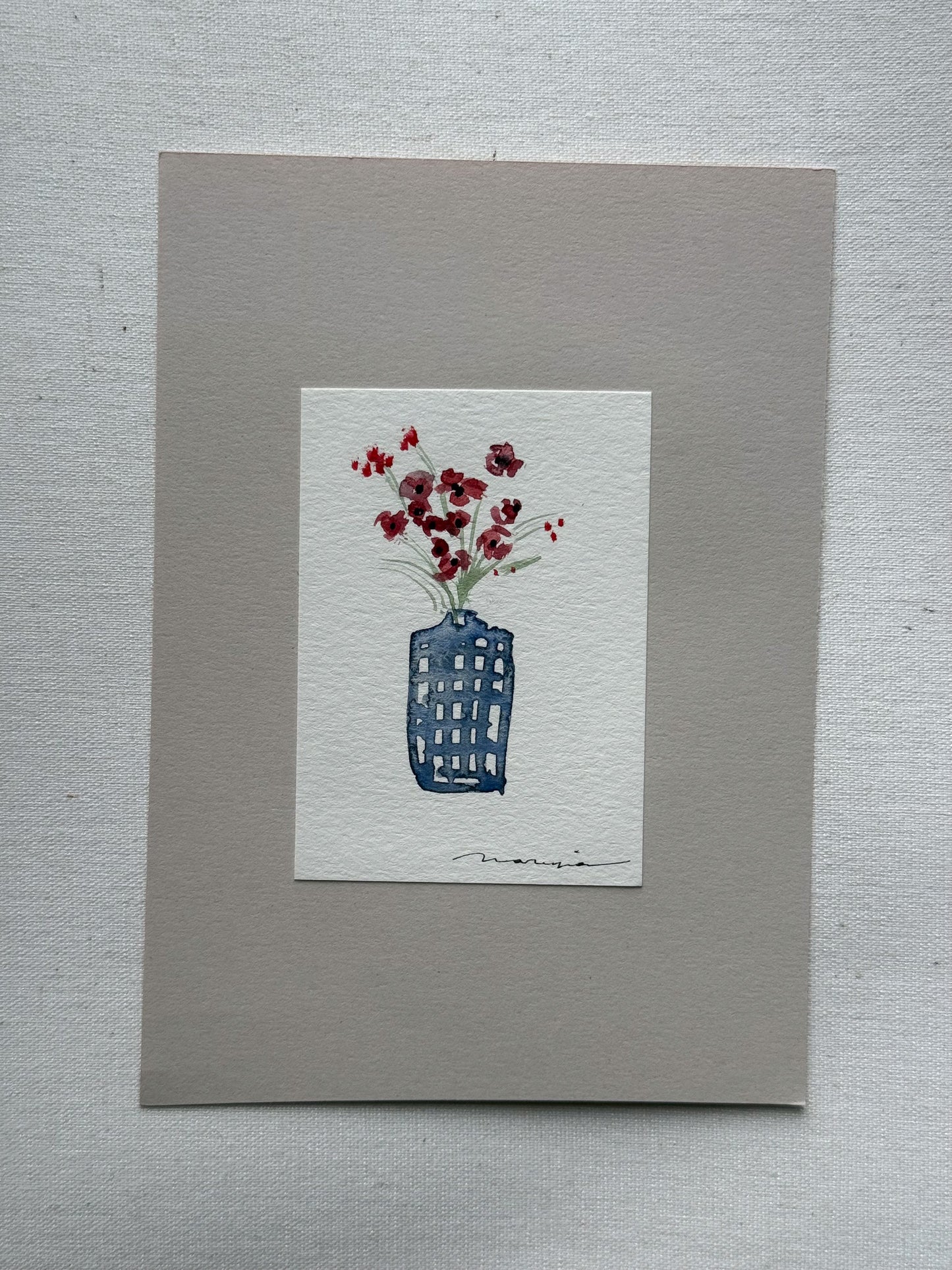 Hand painted watercolor cards