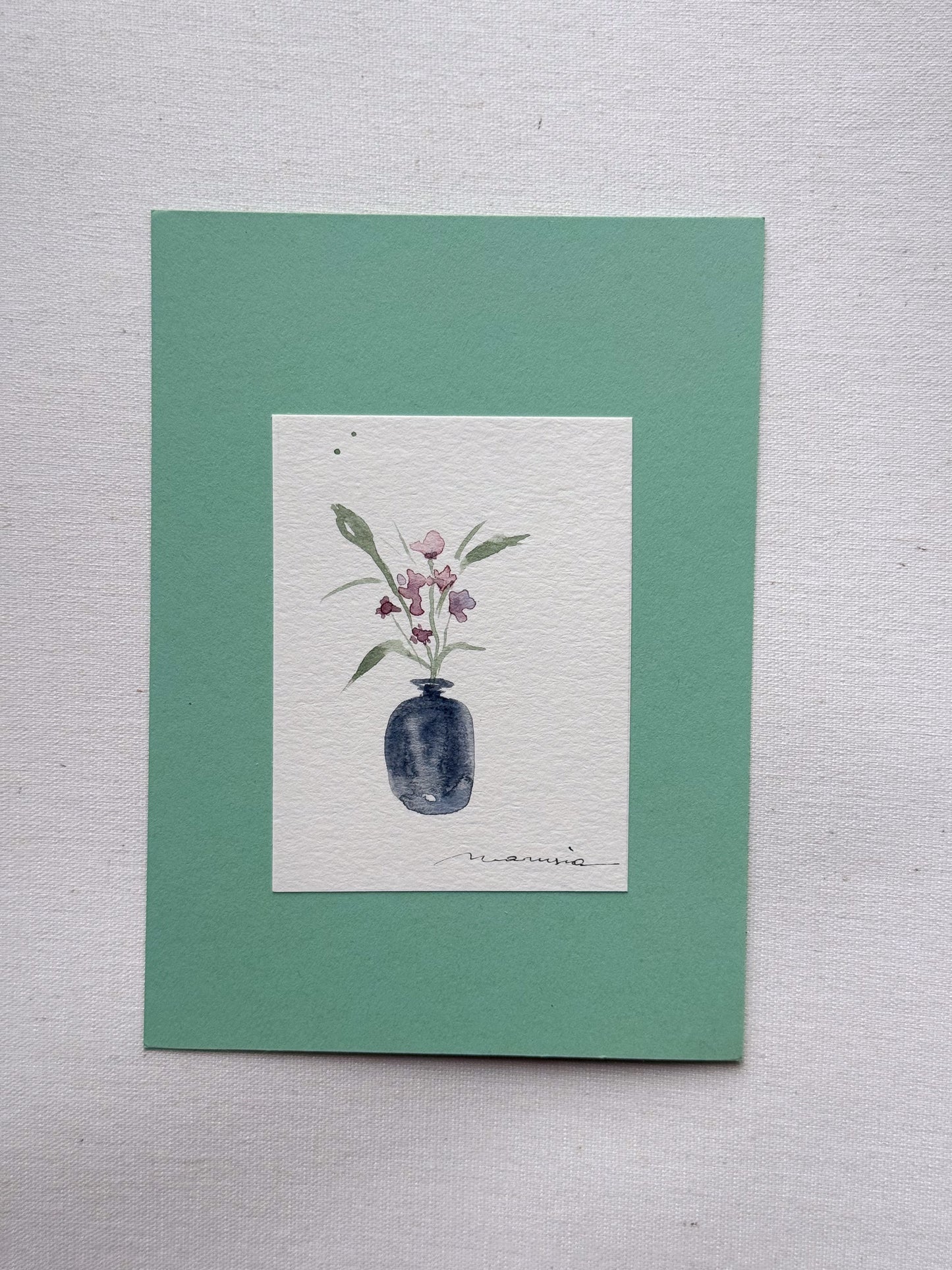 Hand painted watercolor cards
