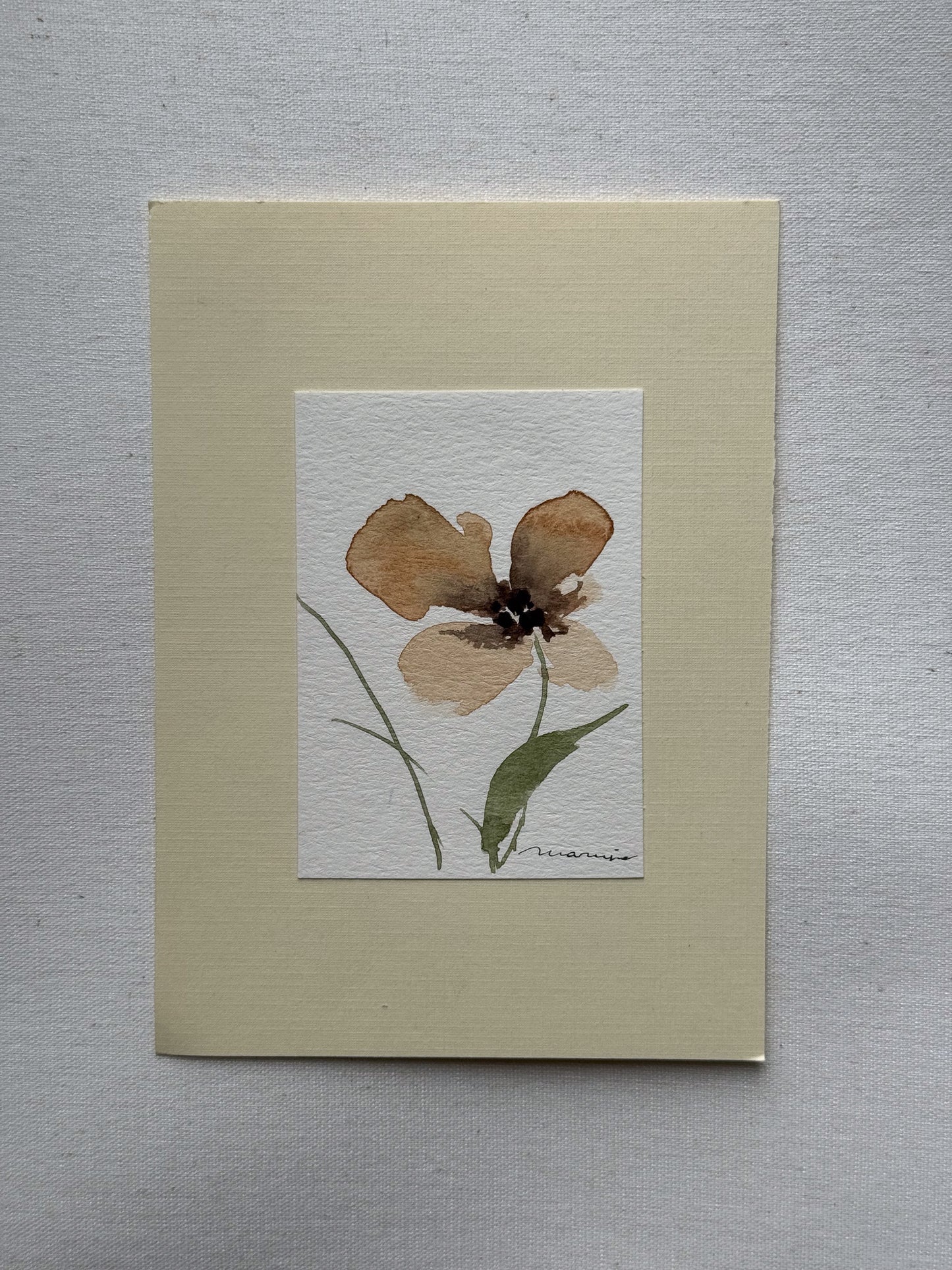 Hand painted watercolor cards