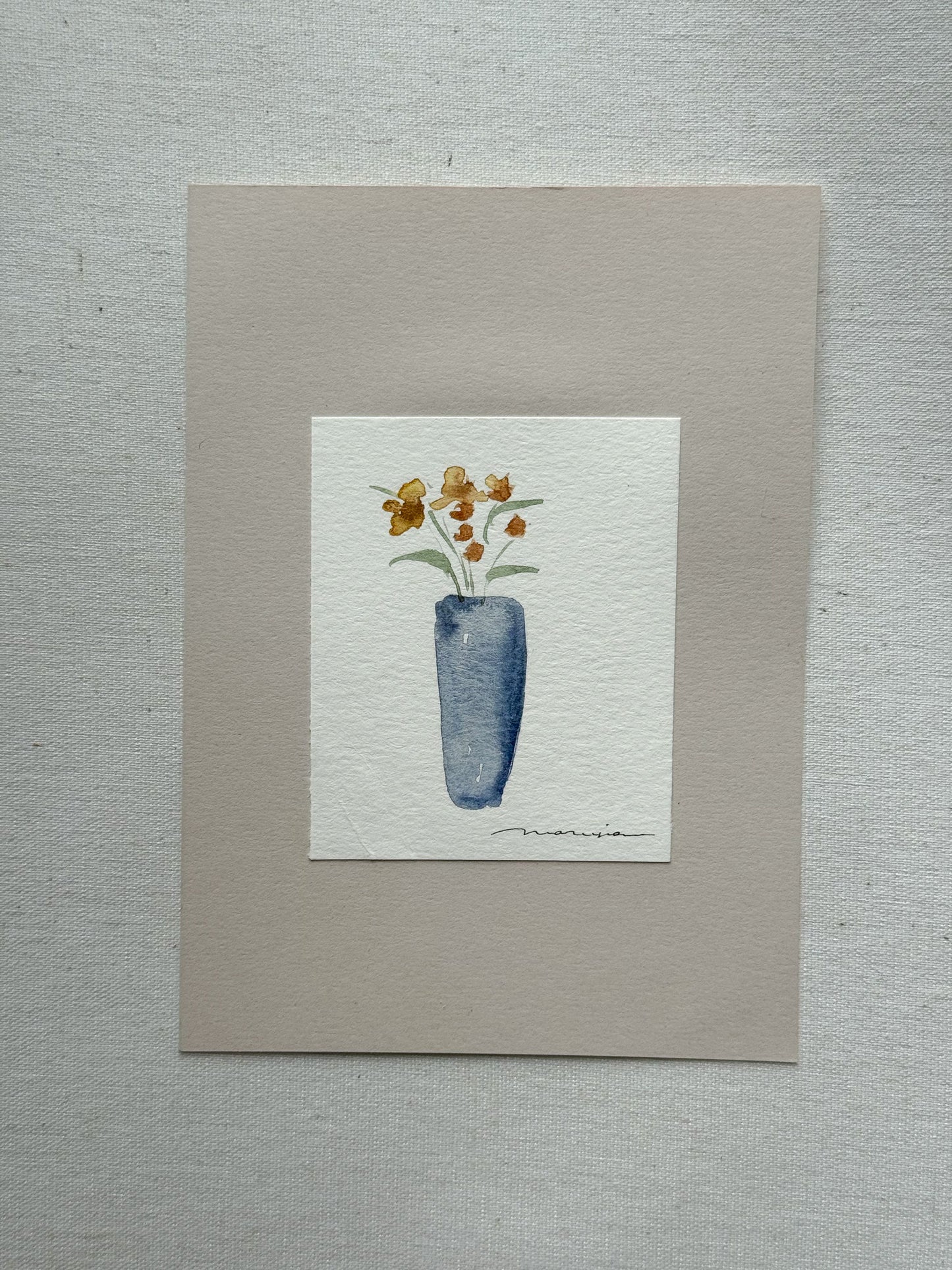 Hand painted watercolor cards