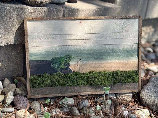 Wood Landscape "Listening to the Marsh"
