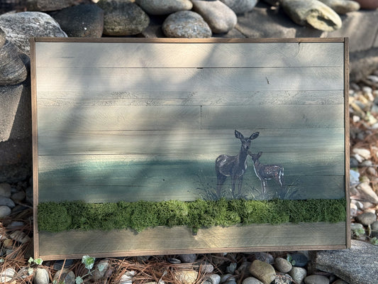 Wood Landscape "Where the Quiet Gathers"