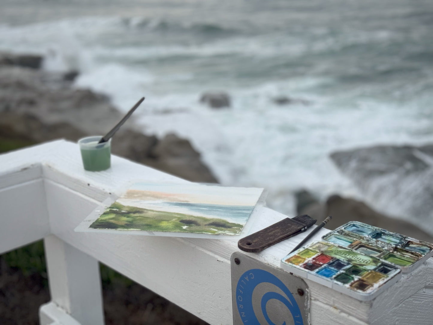 Shoreline Shack. Original Painting