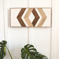 Wood Sculpture Wall Art "Geometric Whispers"