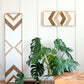 Wood Sculpture Wall Art "Geometric Whispers"