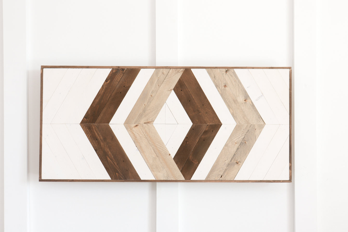 Wood Sculpture Wall Art "Geometric Whispers"