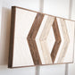 Wood Sculpture Wall Art "Geometric Whispers"