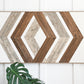 Wood Sculpture Wall Art "Geometric Elegance"