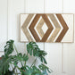 Wood Sculpture Wall Art "Geometric Elegance"