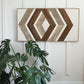 Wood Sculpture Wall Art "Geometric Elegance"