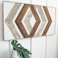 Wood Sculpture Wall Art "Geometric Elegance"