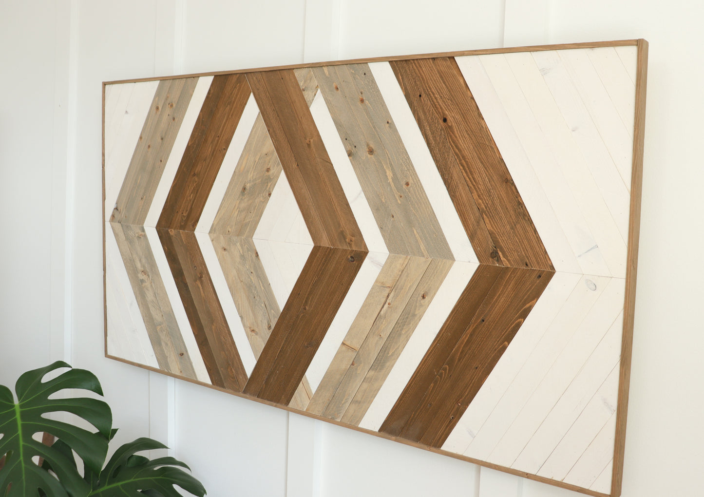 Wood Sculpture Wall Art "Geometric Elegance"