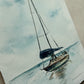 Sailboat resting on Lake Michigan