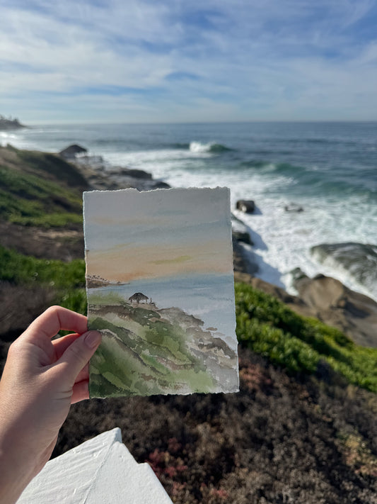 Shoreline Shack II. Original Painting