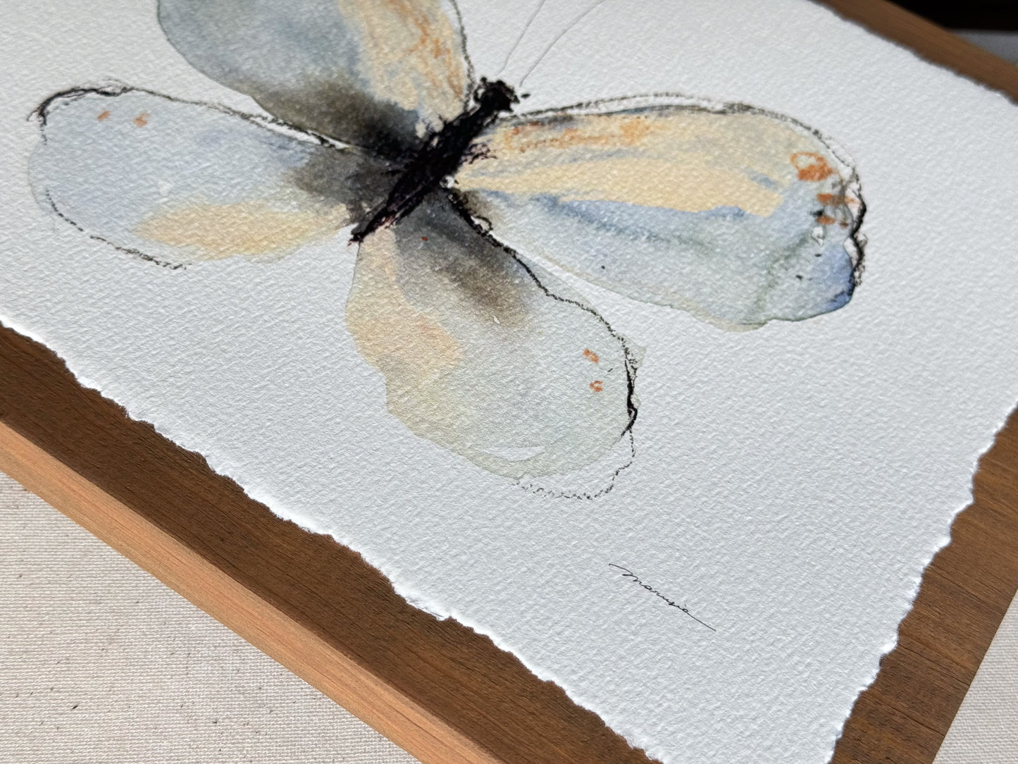 Whisper Wings. Watercolor print