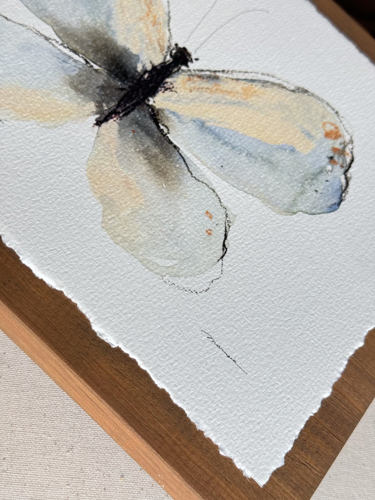 Whisper Wings. Watercolor print