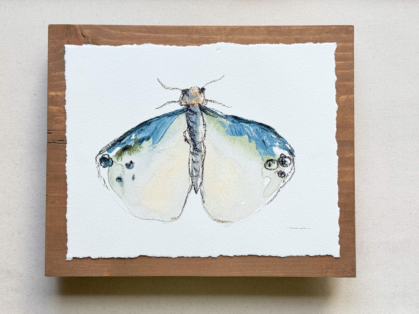 Flutter Friend. Watercolor print