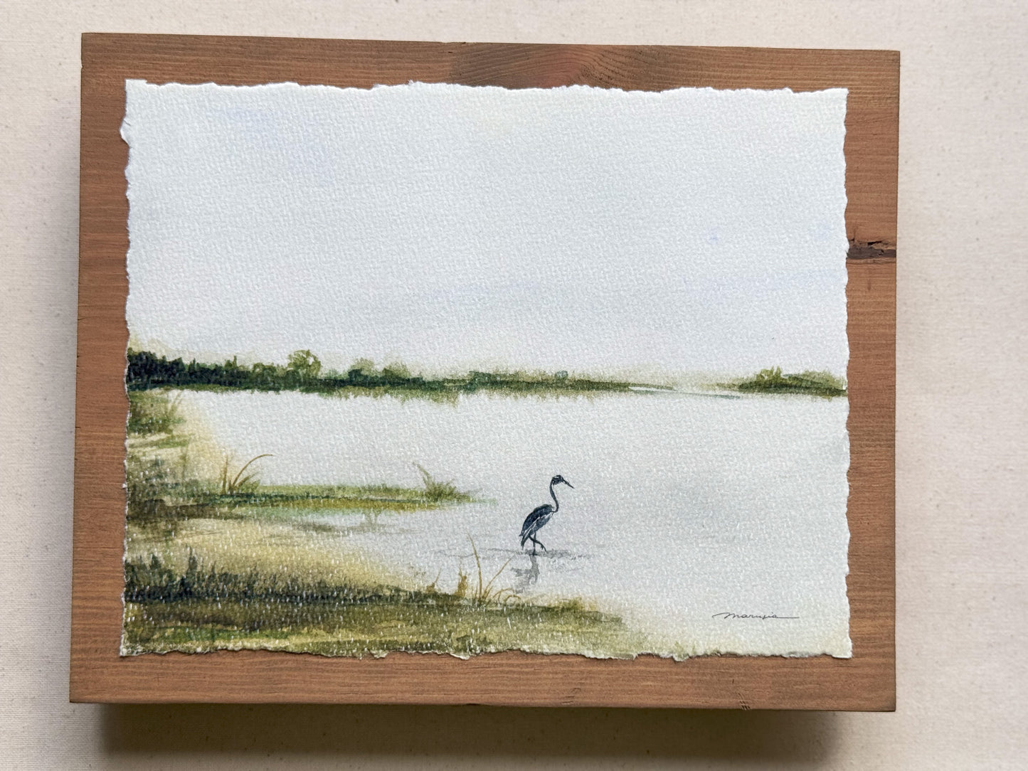 Heron's Haven. Watercolor print