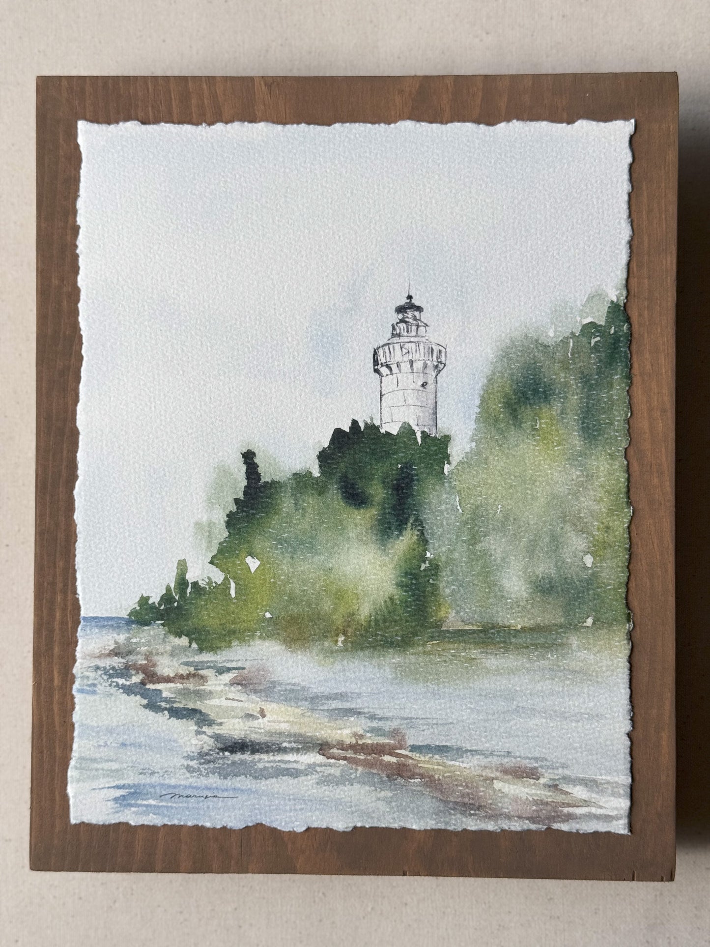 Lighthouse Whispers. Watercolor print