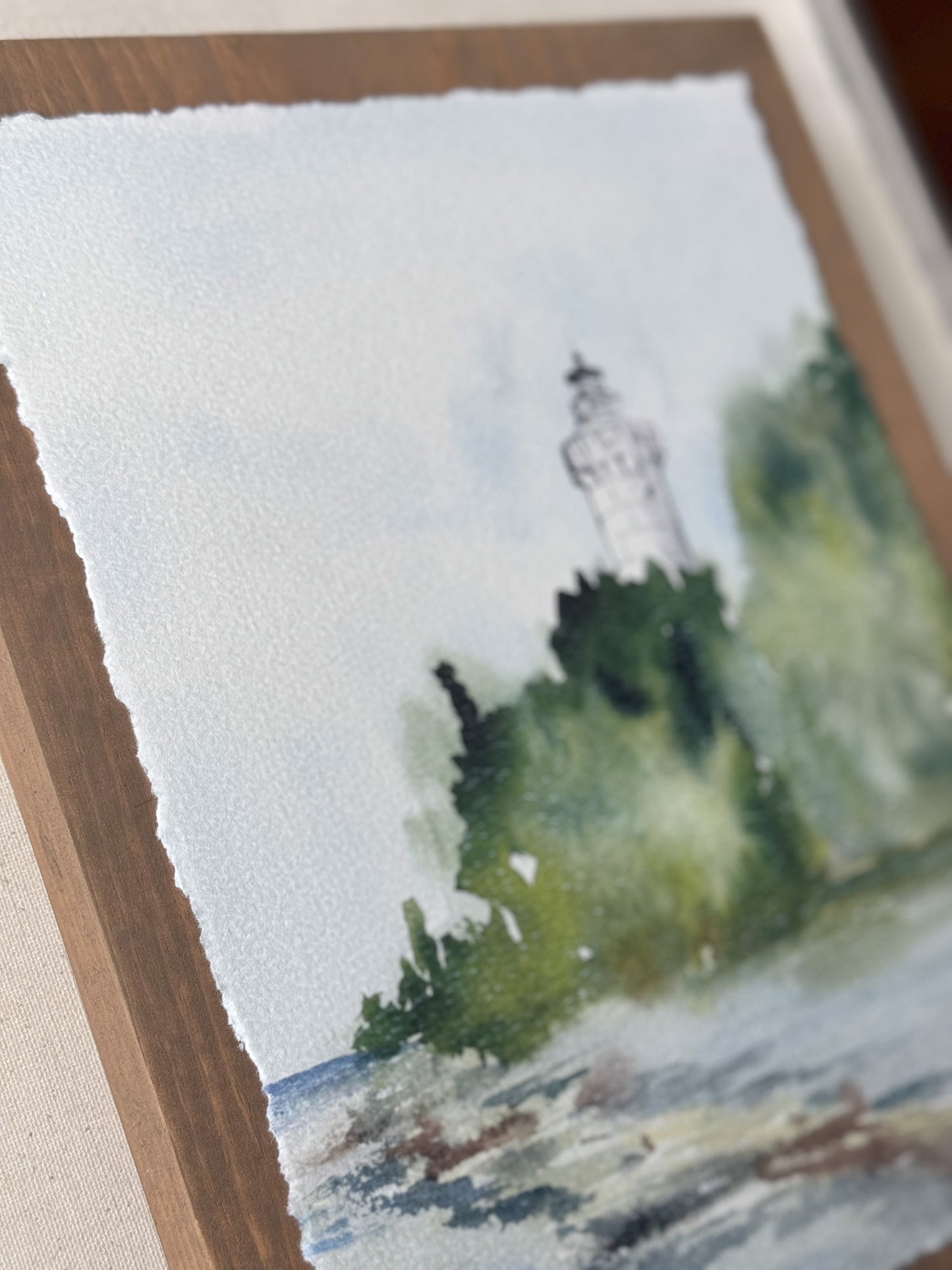 Lighthouse Whispers. Watercolor print