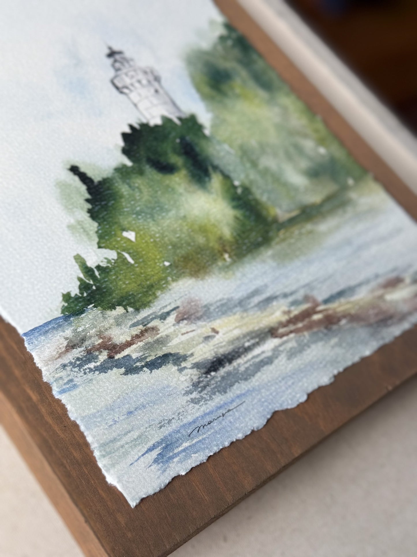 Lighthouse Whispers. Watercolor print