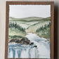 Serenity Along the River. Watercolor print