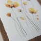 Golden Petals. Watercolor print