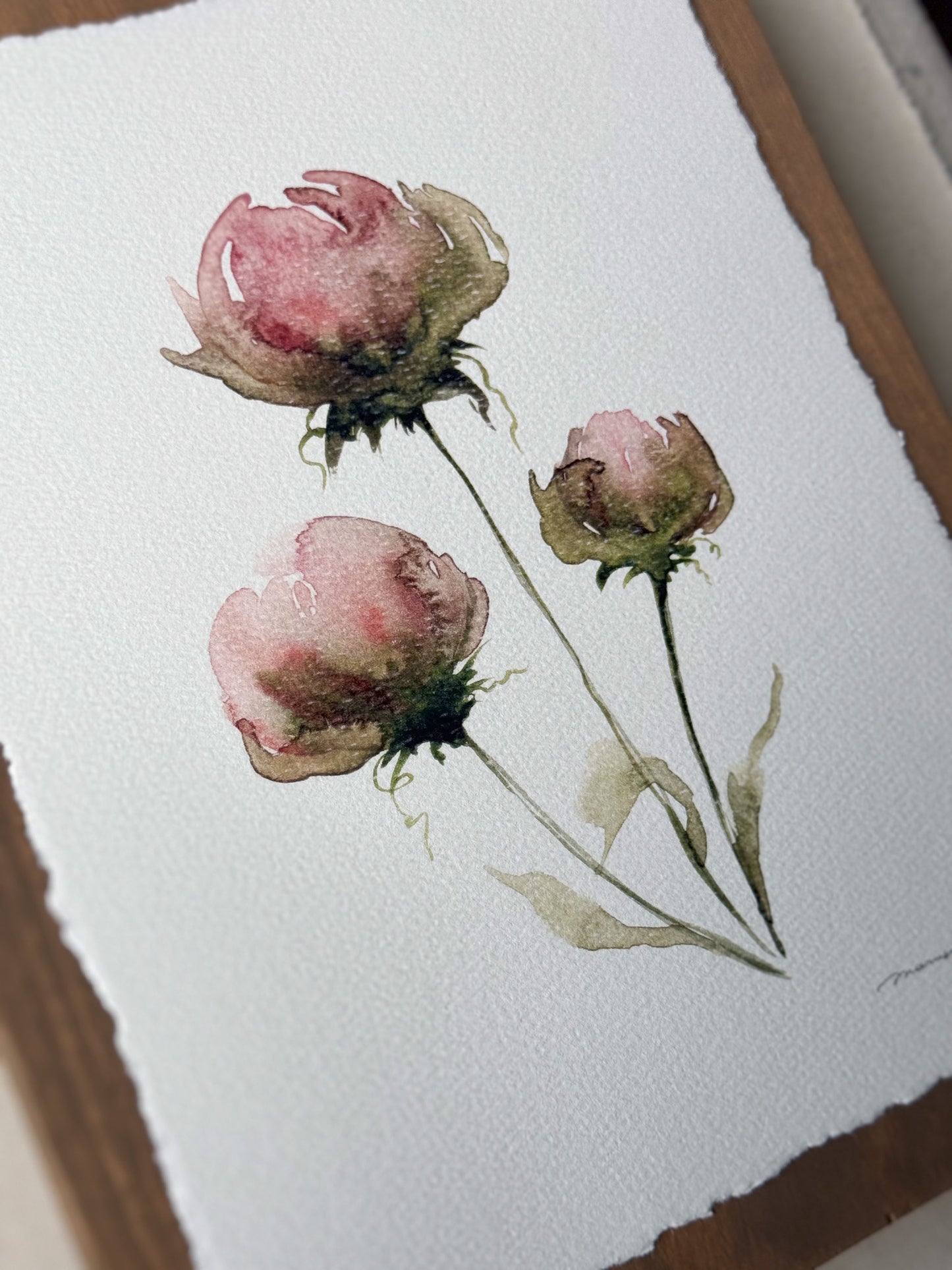 Blossoms. Watercolor print