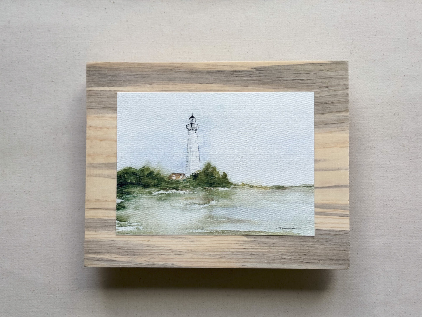 Lighthouse Dreams. Watercolor print