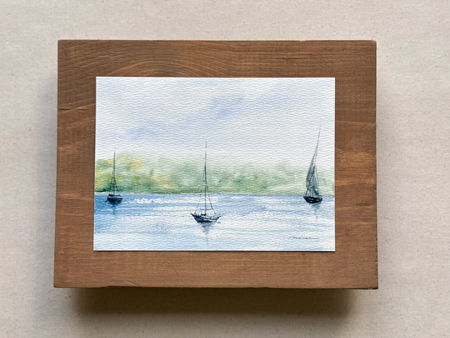 Sailboat Serenade. Watercolor print