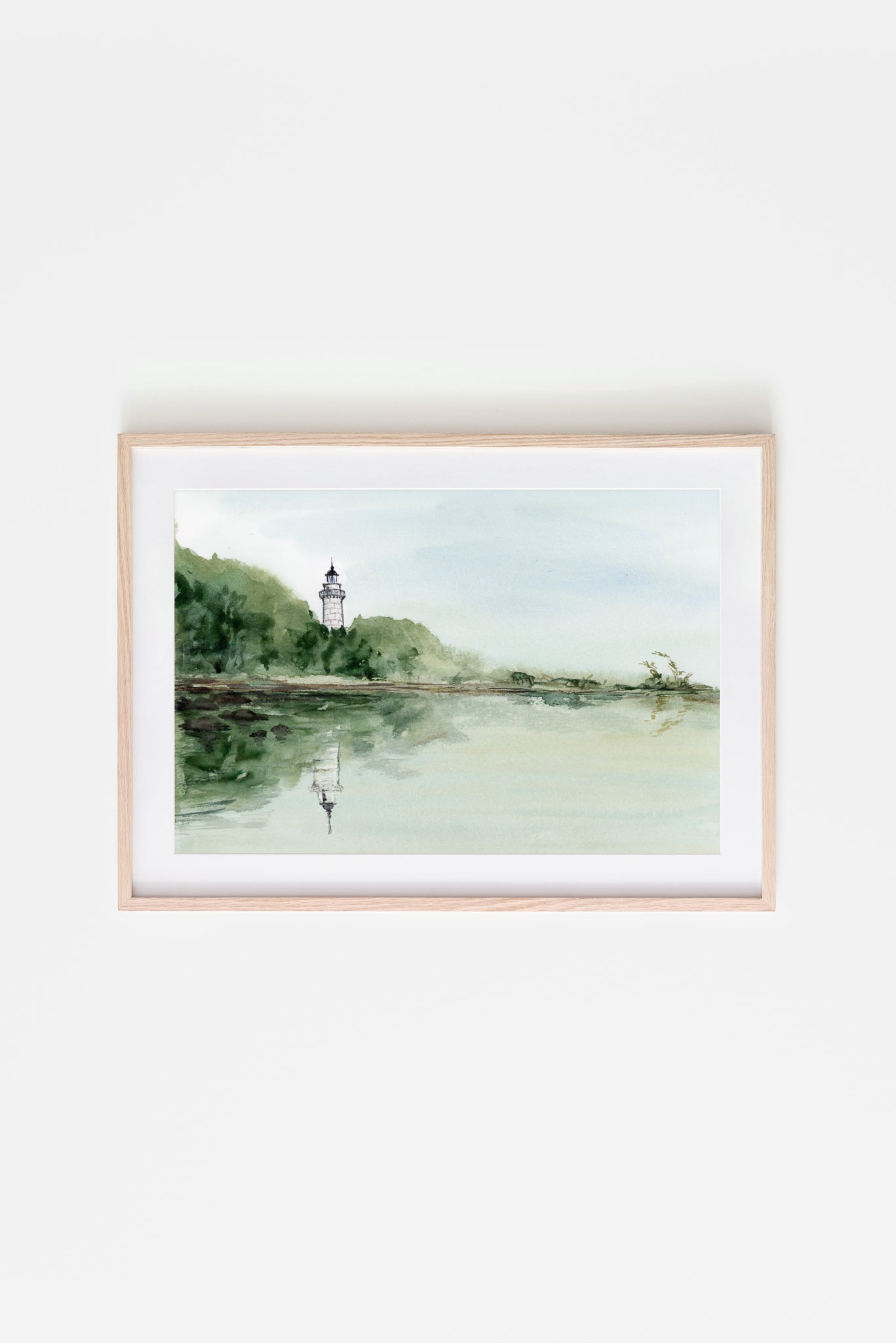 Lighthouse Reflection Print