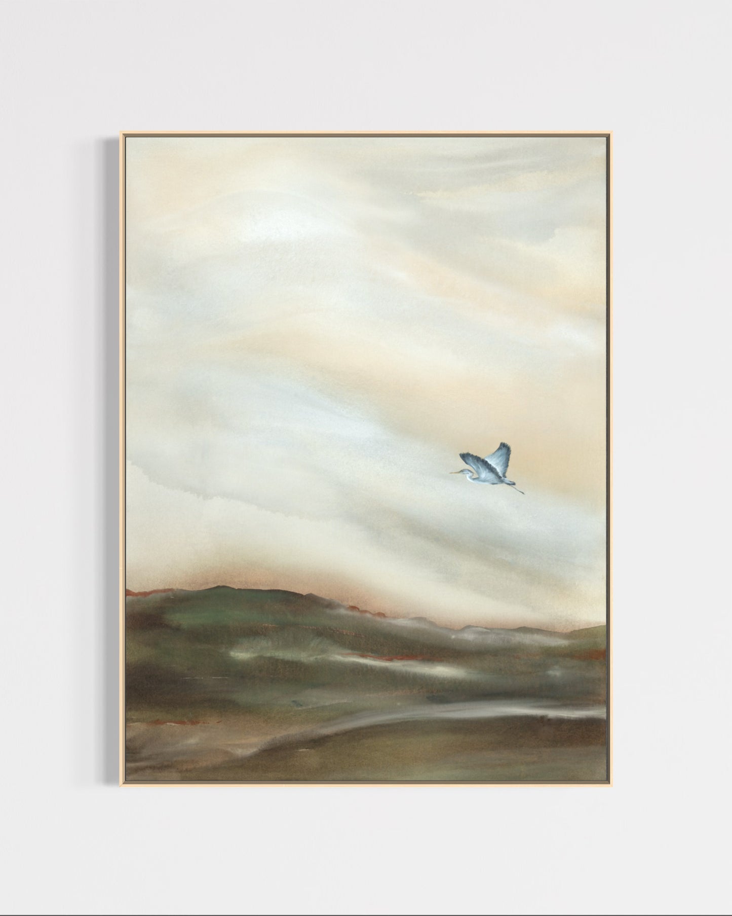 Somewhere Beneath The Clouds - Original Landscape Painting