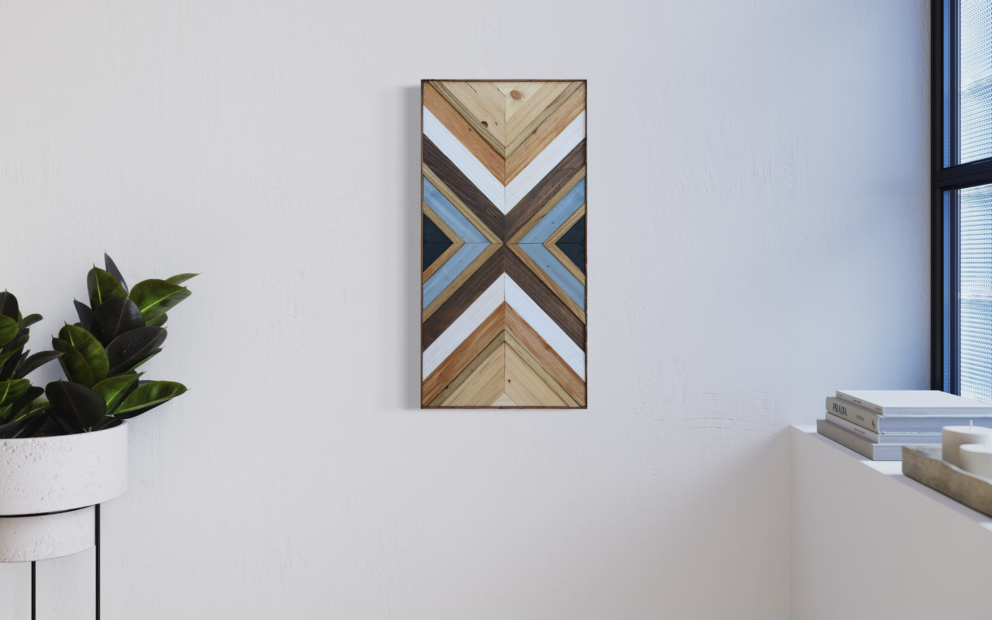 Wood Sculpture Wall Art "Feel"