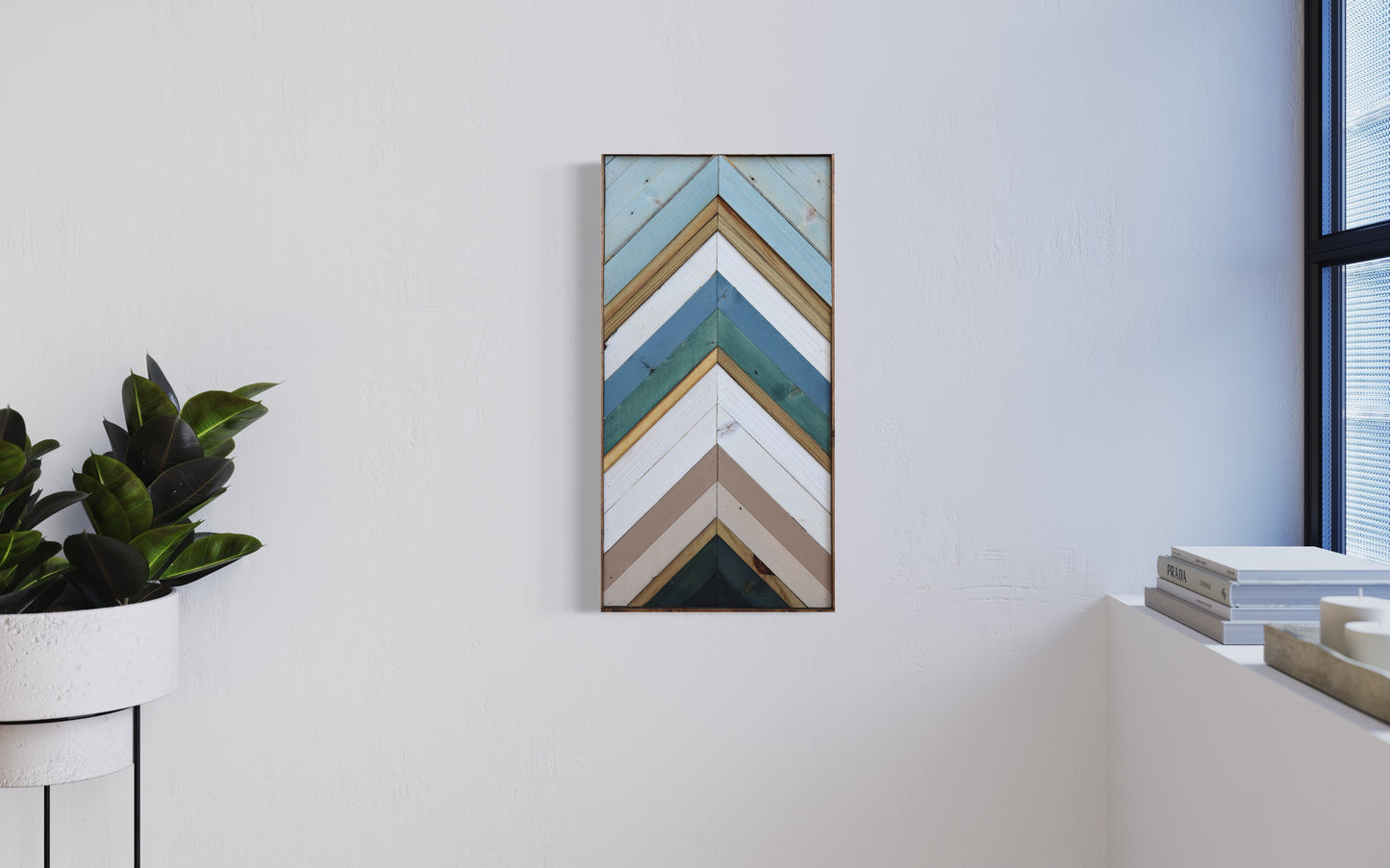 Wood Sculpture Wall Art "The Sky"